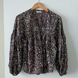 NYE SALE Doen Thistle Top "Black Multi Floral Print"